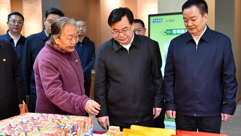 西藏·甘肃工作座谈会在拉萨进行，，两省区辅导莅临2028·体育官网青稞调查